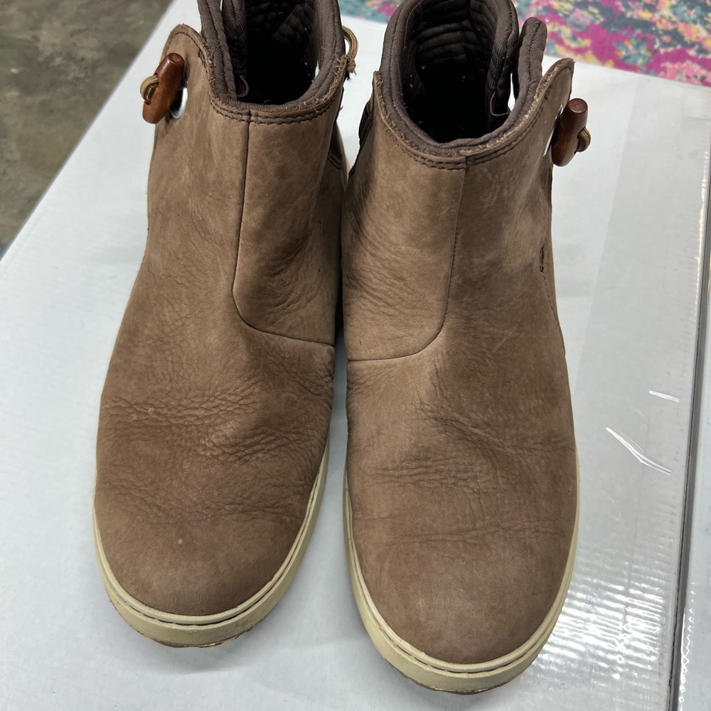 LL. Bean Womens Brown Leather Ankle Boots